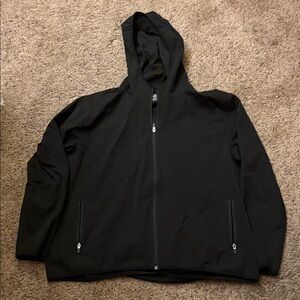 Men's Black Hooded Jacket